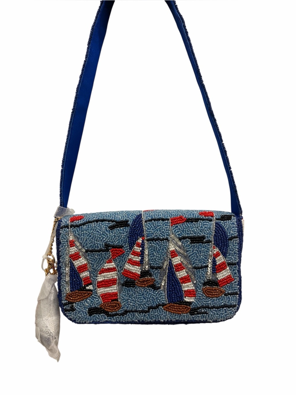 NWT: *Viral* Sailboat Beaded Bag ⛵️From India to You ⛵️